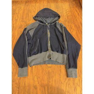 Free People Movement Shadowboxer Hoodie Medium Blue Exercise Workout